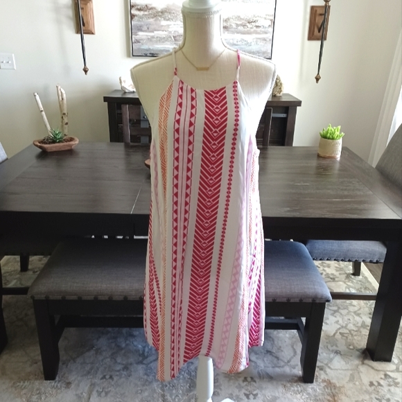 Emily Wonder Sleeveless Geometric Print Summer Sheath Dress - Picture 3 of 12